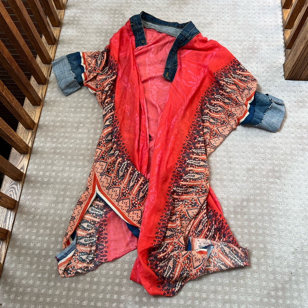 Ellemairco one of a kind denim duster